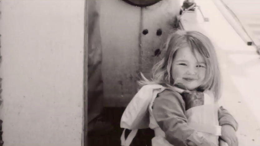 Load video: Sadie Samuels, a little kid who grew up on the sea, is now a fearless captain of her own lobster boat, obsessed with her job.