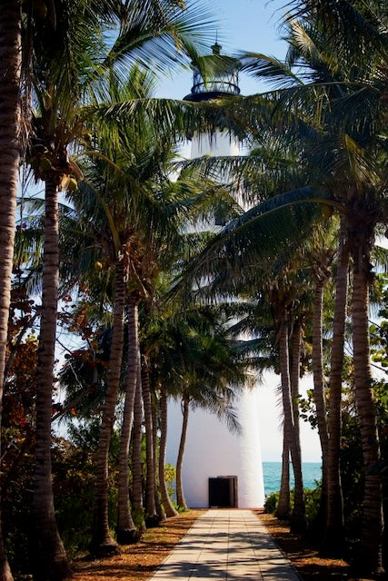 Cape Florida Lighthouse at the south end of Key Biscayne in Miami-Dade County, Florida